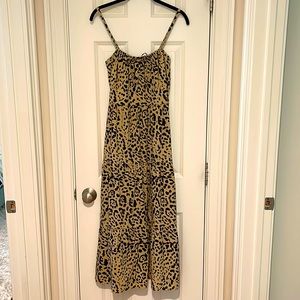 Faithfull the brand cheetah cotton dress